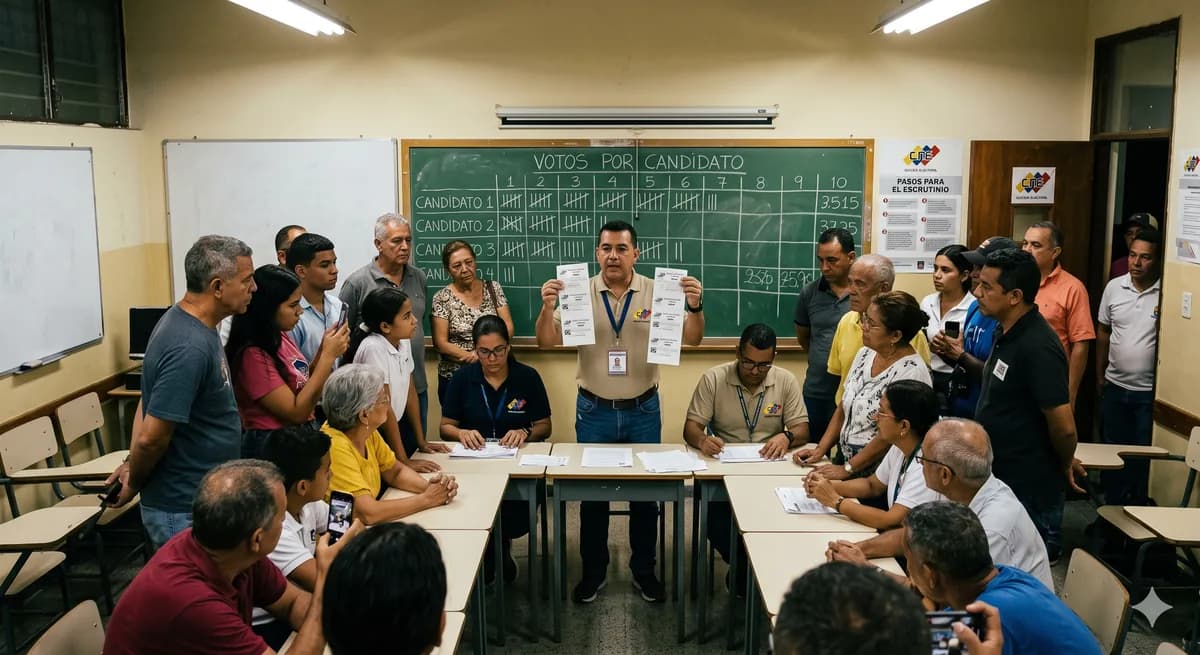 Acto de escrutinio y verificación ciudadana